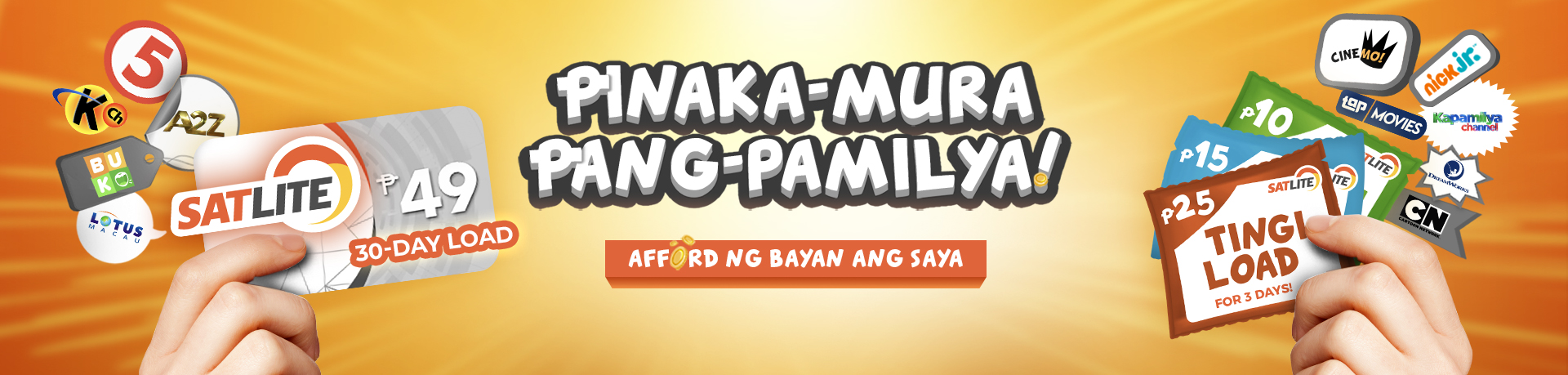 DESKTOP BANNER - Pinaka-mura Pang-pamilya