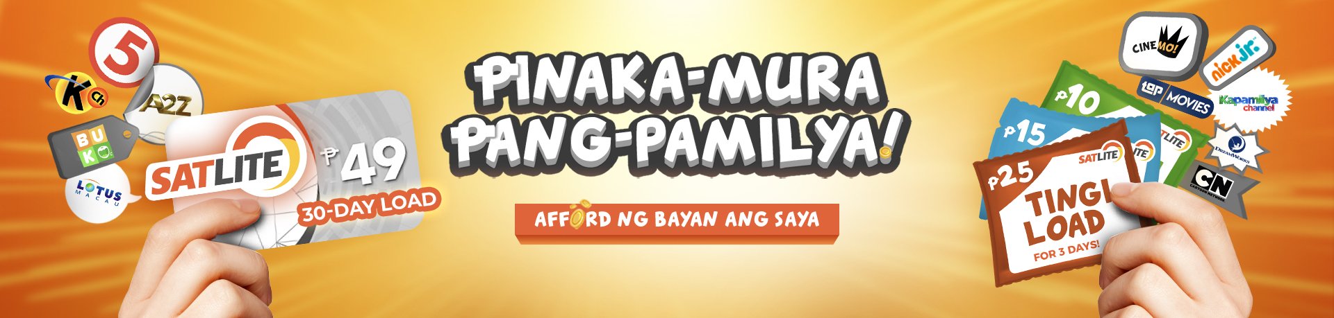 DESKTOP BANNER - Pinaka-mura Pang-pamilya