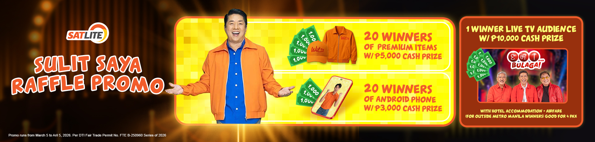 satlite raffle promo
