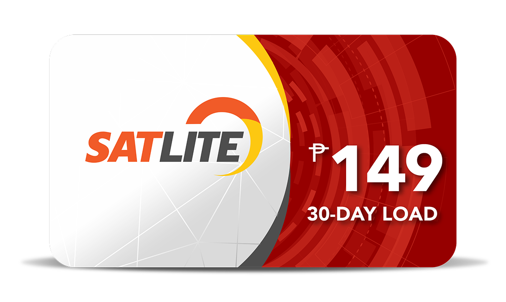 SatLite ₱149 30-Day Load denomination card